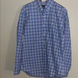 Polo Ralph Lauren Blue Plaid Men's Shirt